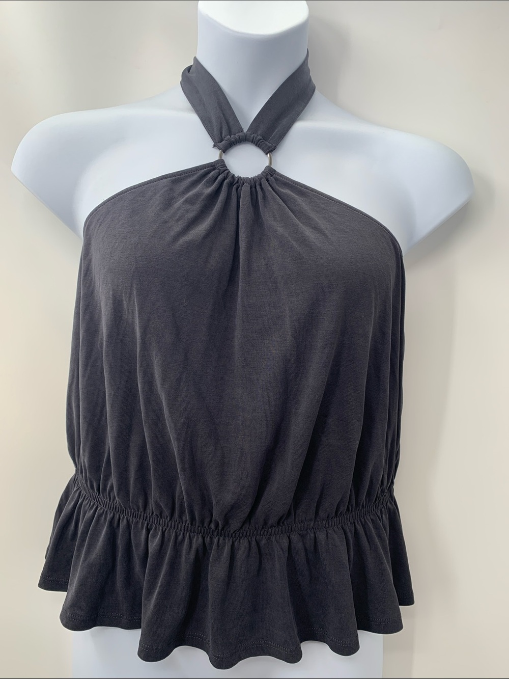 Inc women’s gray halter top size large